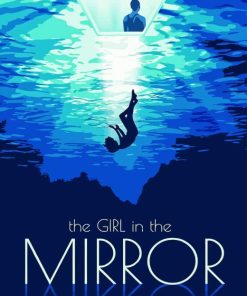 The Girl In The Mirror Poster Diamond Painting