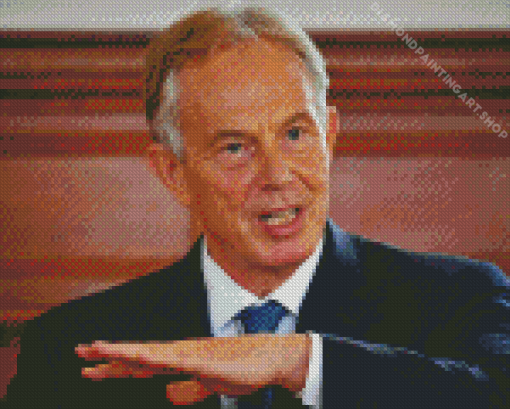 Tony Blair Diamond Painting