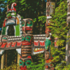 Totem Pole Pacific Northwest Diamond Painting