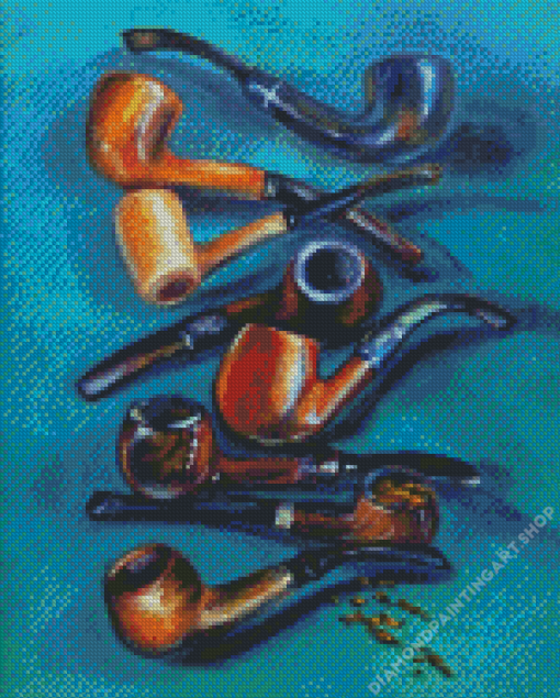 Vintage Pipes Diamond Painting