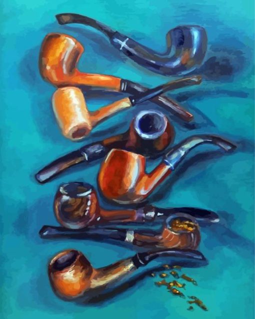 Vintage Pipes Diamond Painting