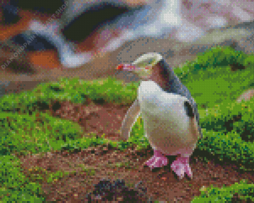 Yellow Eyed Penguin Diamond Painting