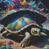 Colorful Turtle Beach Diamond Painting