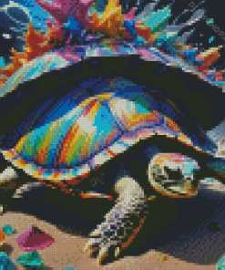 Colorful Turtle Beach Diamond Painting