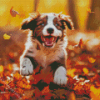 Happy Autumn Puppy Diamond Painting