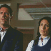 Lisa Edelstein and Hugh Laurie Diamond Painting