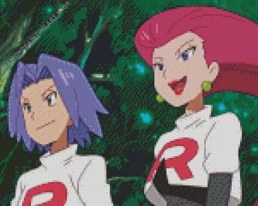 Pokemon Team Rocket Diamond Painting