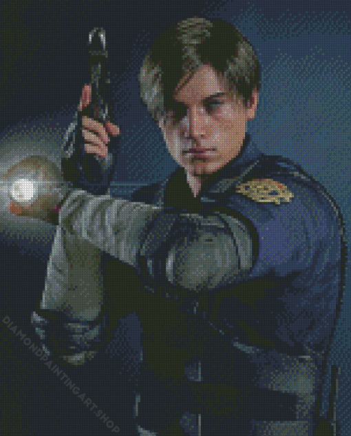 Resident Evil Game Leon Kennedy Diamond Painting