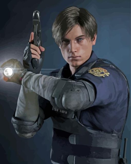 Resident Evil Game Leon Kennedy Diamond Painting