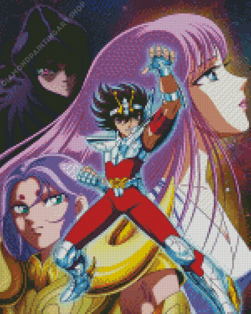 Saint Seiya Anime Diamond Painting