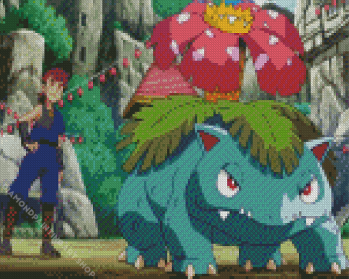 Venusaur Pokemon Anime Diamond Painting