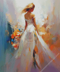 Abstract Woman In Dress Diamond Painting