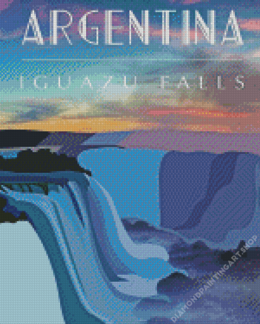 Argentina Iguazu Falls Diamond Painting