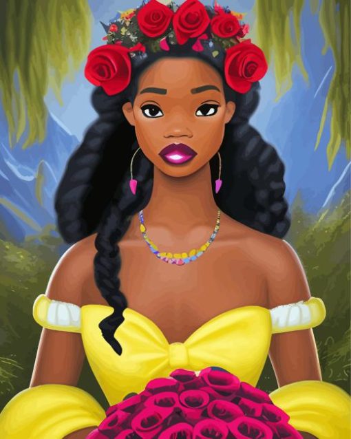 Black Princess Diamond Painting