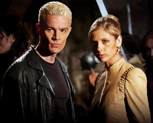 Buffy and Spike Diamond Painting