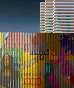 Corrugated Gioconda By Jeffrey Diamond Painting