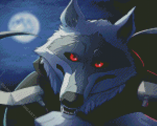 Death Wolf Diamond Painting