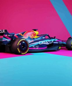 F1 Blue Car Diamond Painting