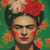 Frida With Flowers Diamond Painting