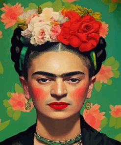 Frida With Flowers Diamond Painting