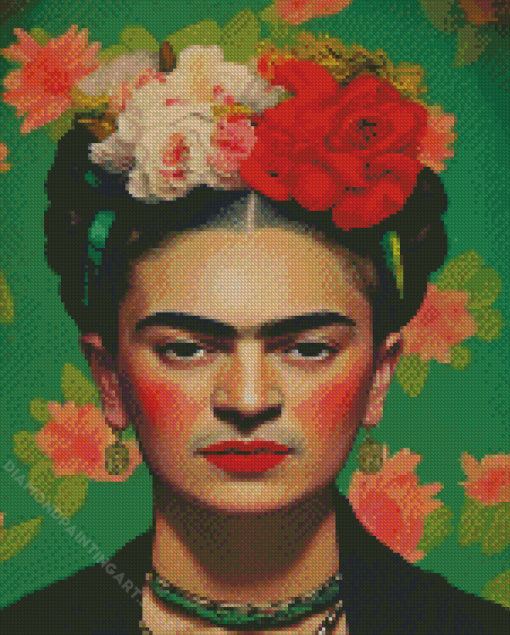 Frida With Flowers Diamond Painting