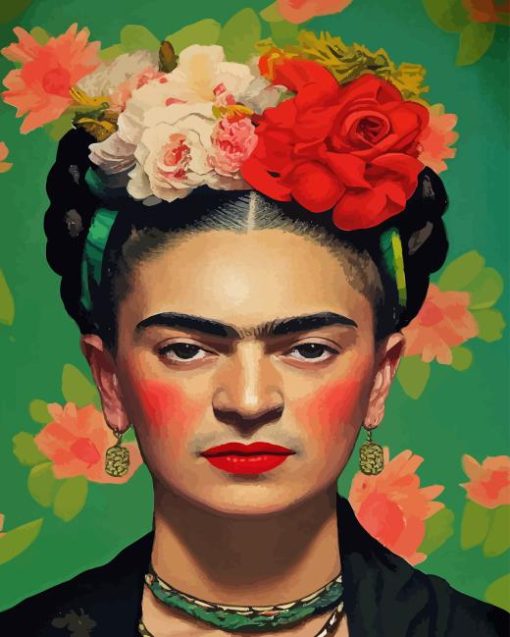 Frida With Flowers Diamond Painting