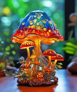 Glass Mushroom Diamond Painting