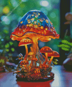 Glass Mushroom Diamond Painting