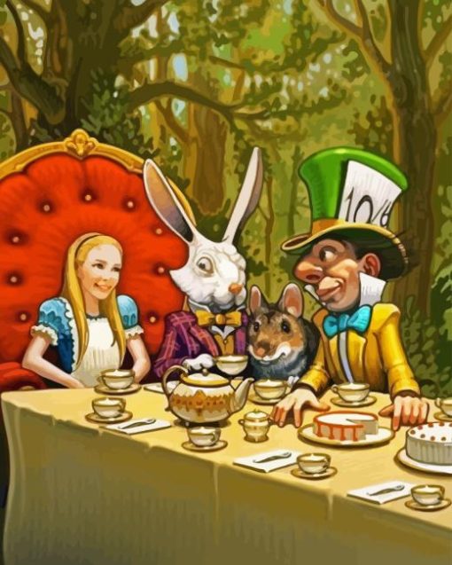 Mad Hatter Tea Party Diamond Painting