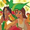Tarzan and Jane Diamond Painting