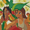 Tarzan and Jane Diamond Painting