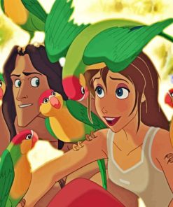 Tarzan and Jane Diamond Painting