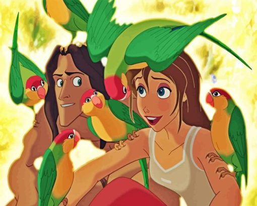 Tarzan and Jane Diamond Painting