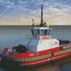 Tug Boat Diamond Painting