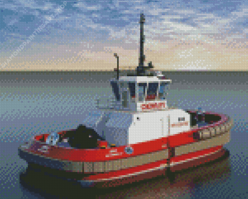 Tug Boat Diamond Painting