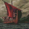 Viking Ship Diamond Painting