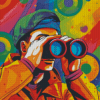 Men With Binoculars Diamond Painting