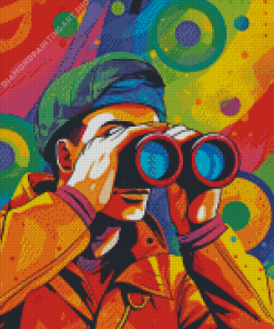 Men With Binoculars Diamond Painting