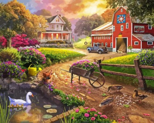 Quaint Farm Diamond Painting