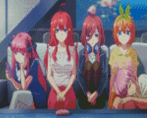 Quintessential Quintuplets Diamond Painting