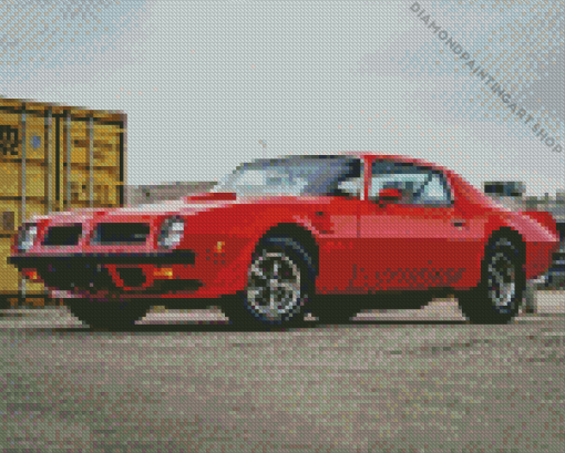 Red Transam Diamond Painting