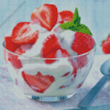 Strawberries and Cream Diamond Painting