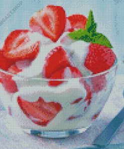 Strawberries and Cream Diamond Painting