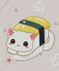 Sushi Cat Diamond Painting