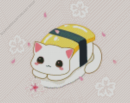 Sushi Cat Diamond Painting