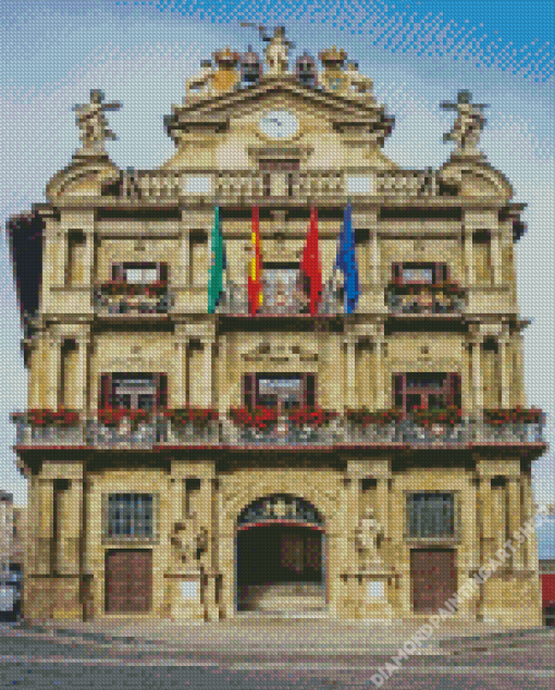 Pamplona Town Hall Diamond Painting