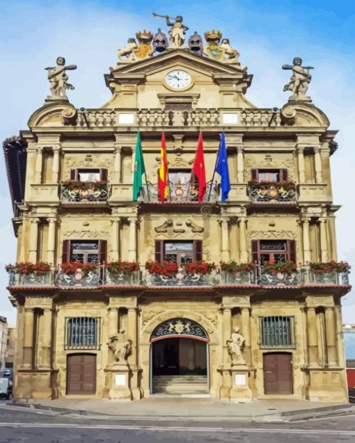 Pamplona Town Hall Diamond Painting