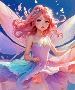 Pink Little Fairy Diamond Painting