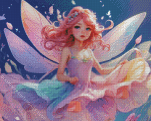 Pink Little Fairy Diamond Painting