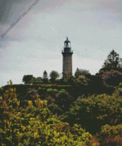 Queenscliff Black Lighthouse Diamond Painting